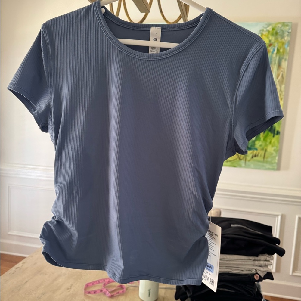 Lululemon Blue Ribbed Women's Top
